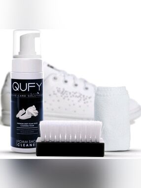 QUFY Sneaker Cleaner Kit Shoe Cleaner Fabric, Leather Suede and Nubuck Premium 3